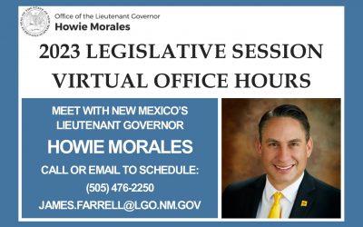 Lt. Governor Morales to Hold Office Hours, In-Person & Virtual, During 2023 Legislative Session to Connect with Residents